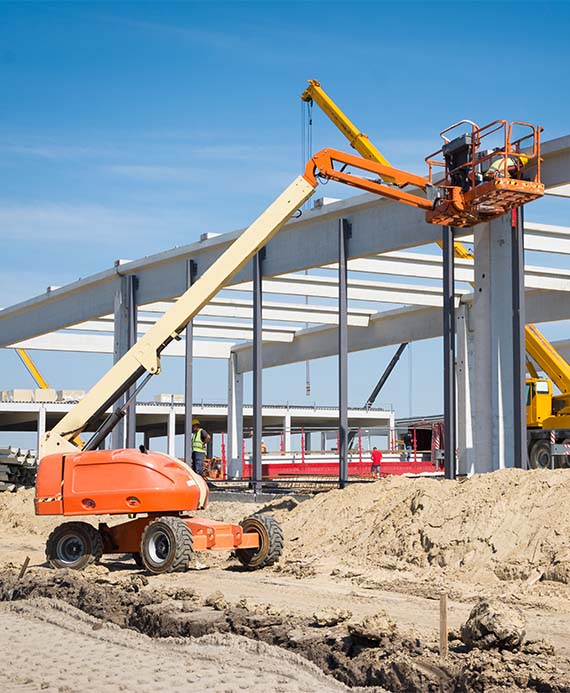 hydraulic mobile construction platform machine